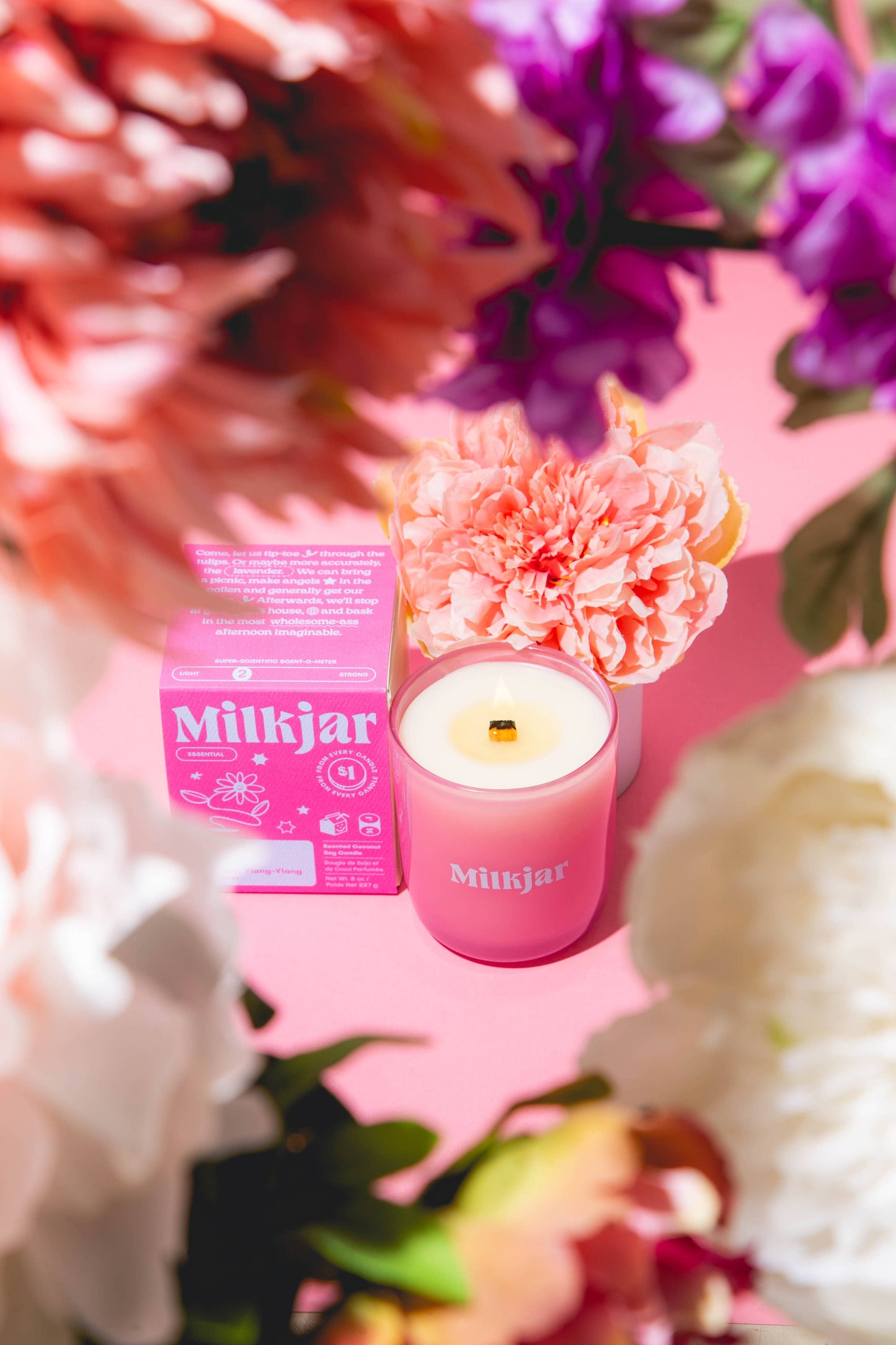 Milk Jar - Bloom Candle