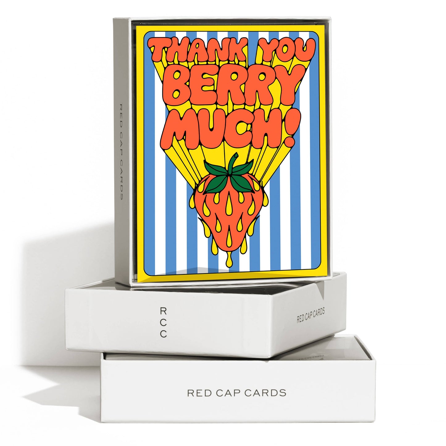 So Many Strawberries greeting card: Single