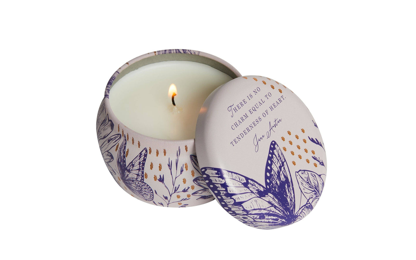 Jane Austen: Tenderness of Heart Scented Tin Candle (3oz)