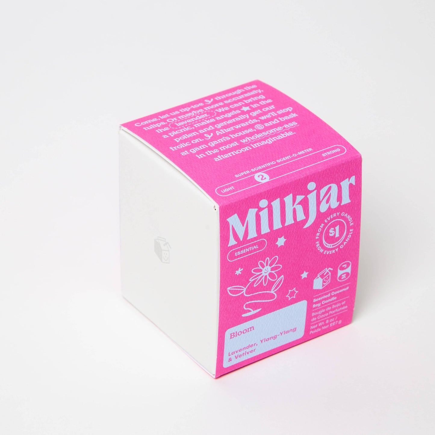 Milk Jar - Bloom Candle