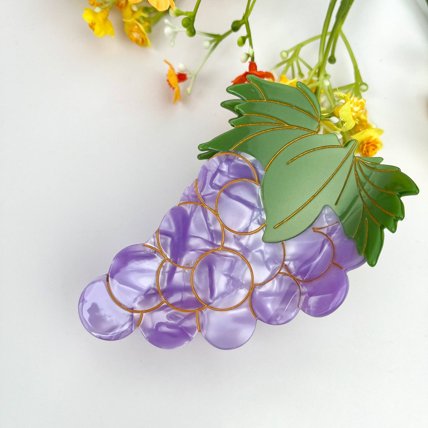 Grape Hair Claw Clip