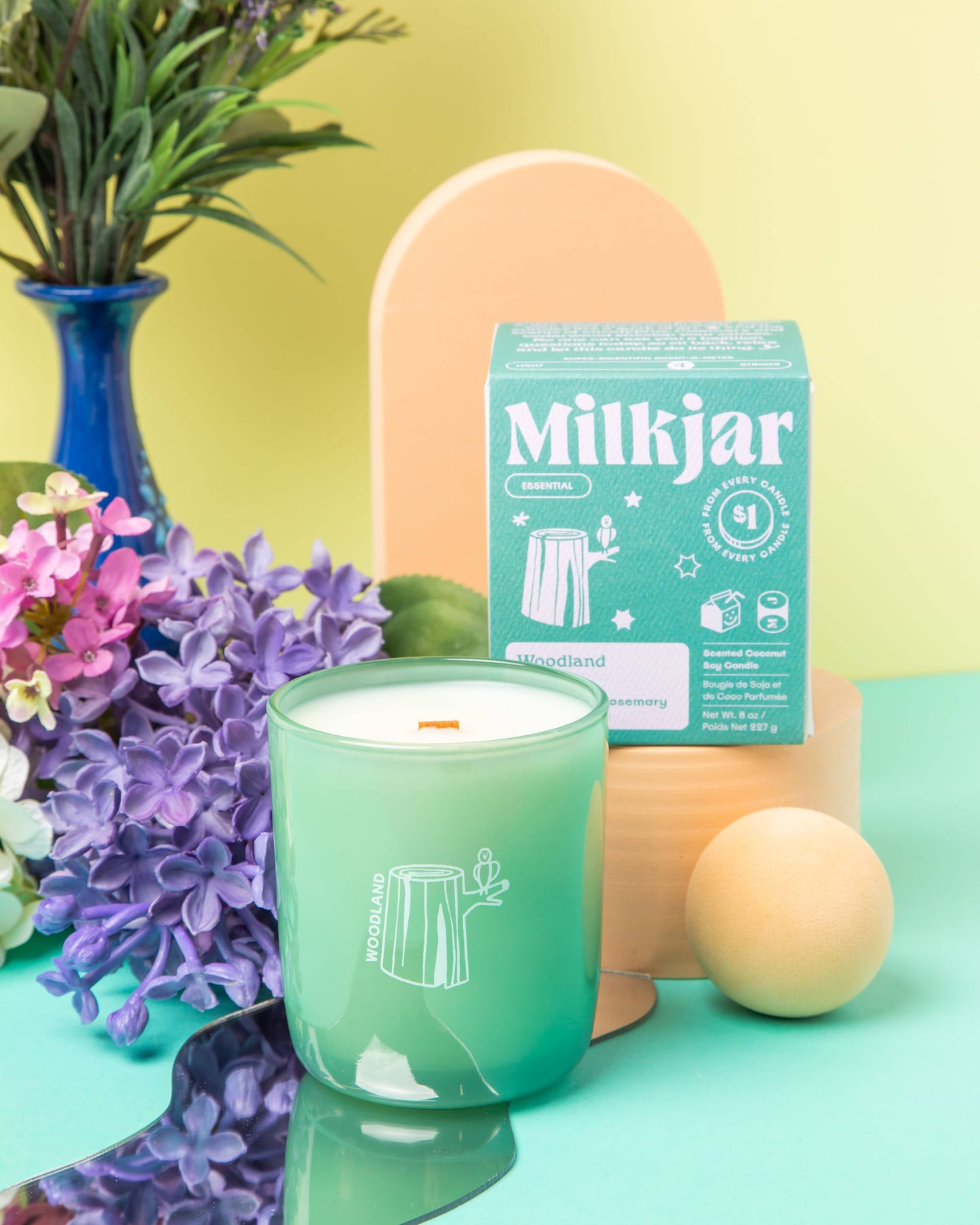 Milk Jar - Woodland Candle