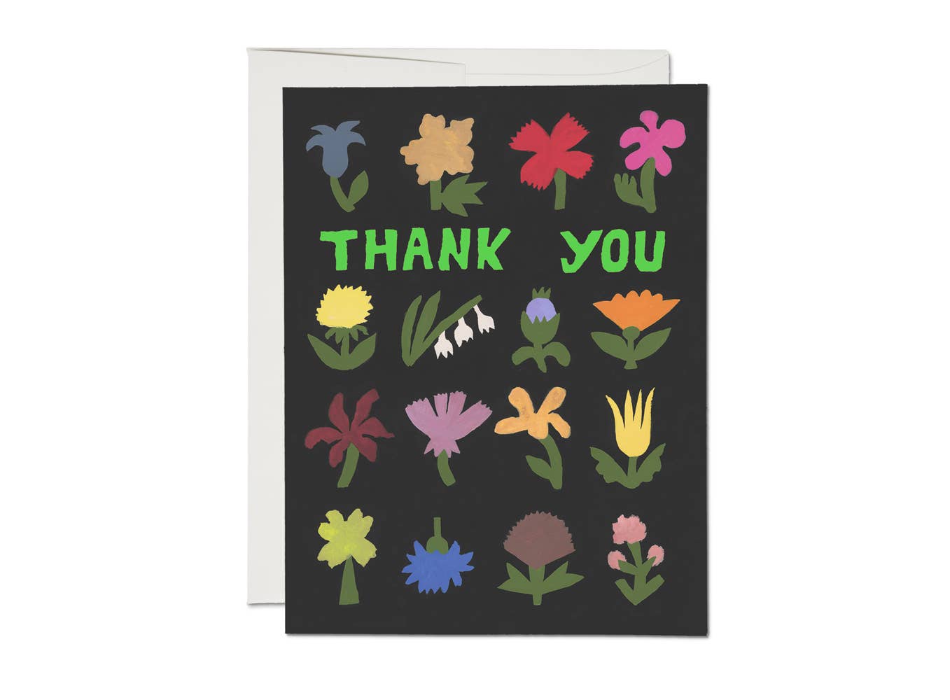 Little Flowers thank you greeting card: Singles