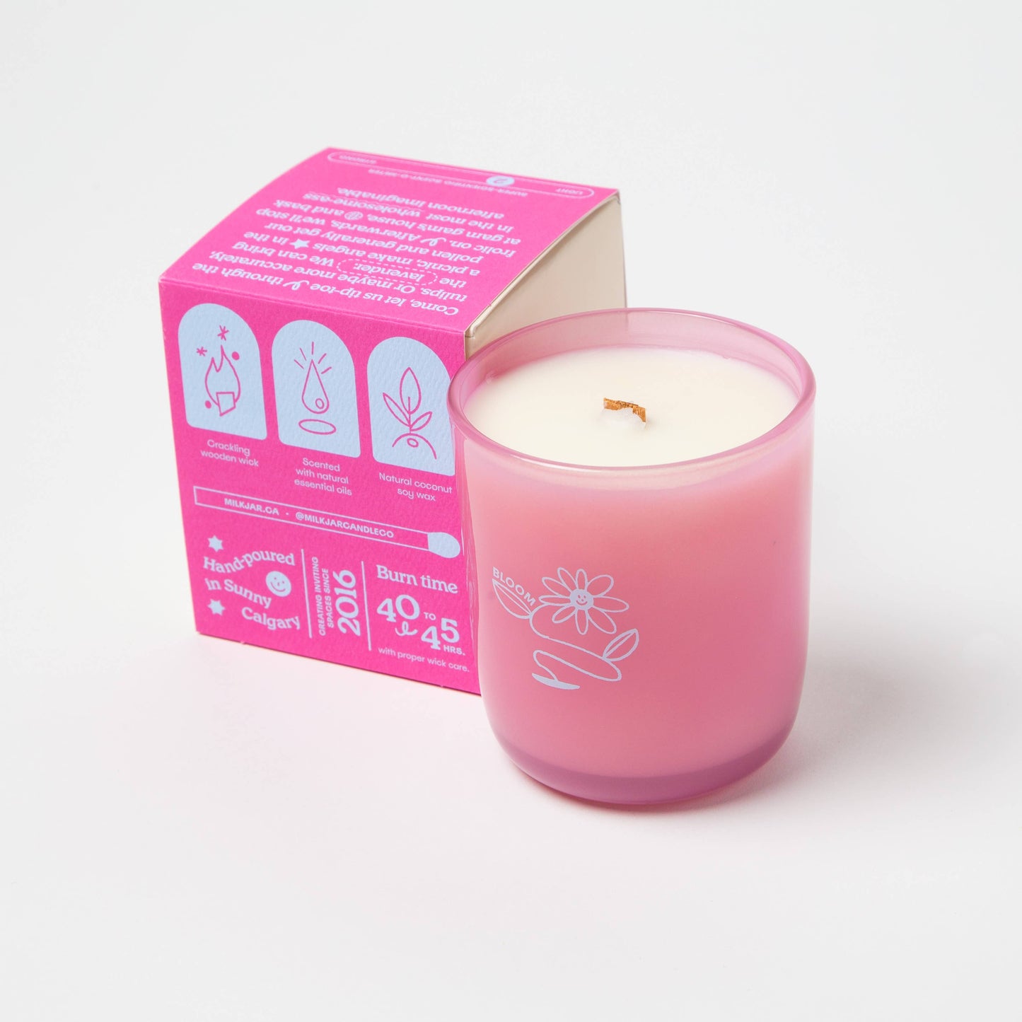 Milk Jar - Bloom Candle