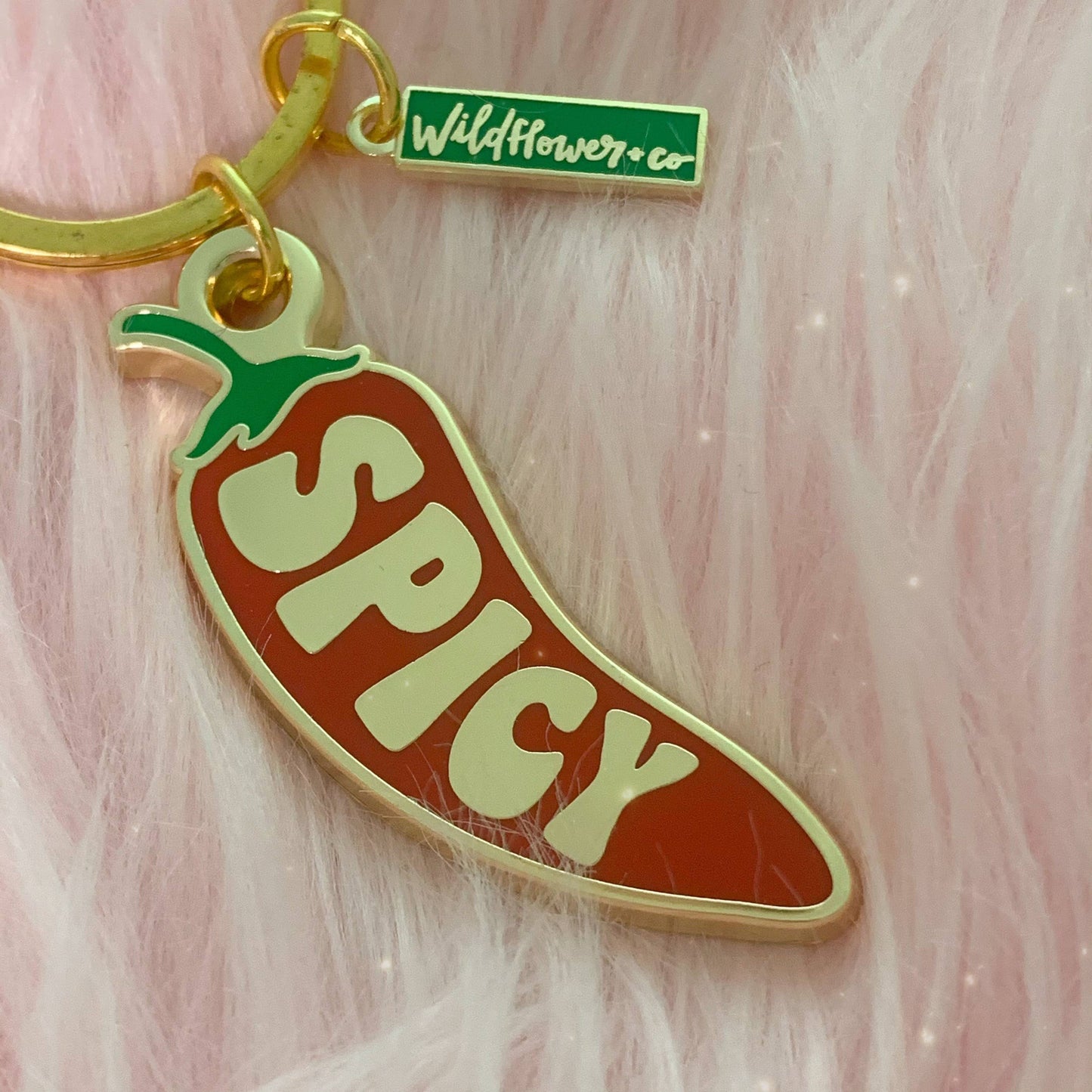 Spicy Pepper Enamel Keychain