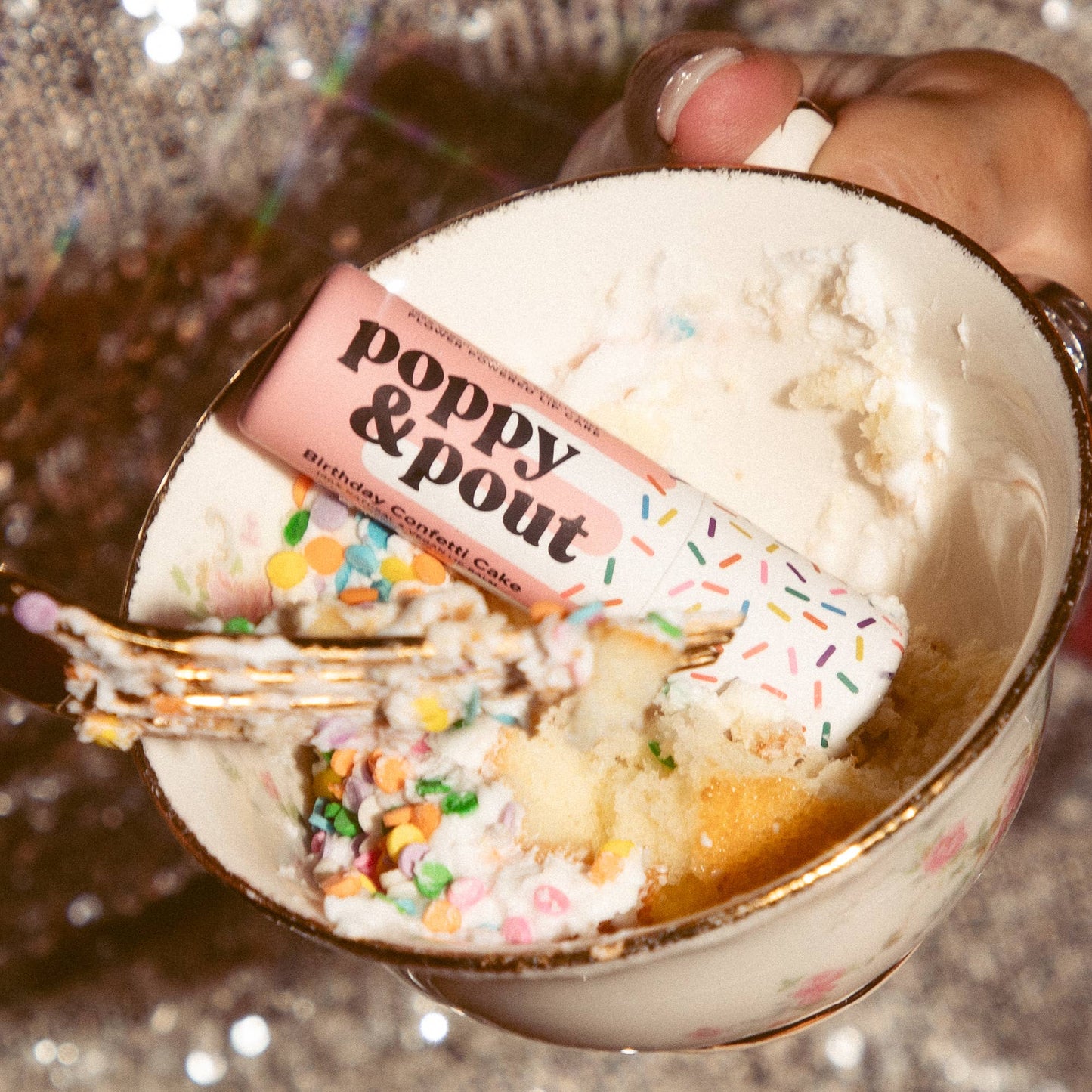 Pink Confetti Cake Lip Balm