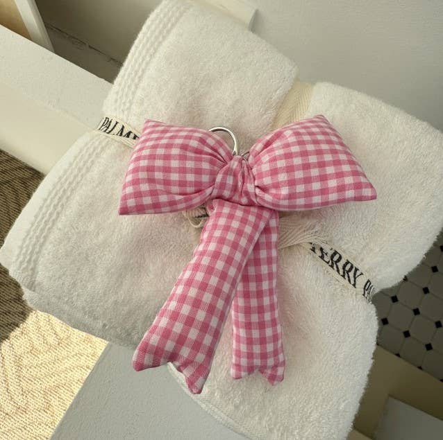 Pink Bow Bag Charm