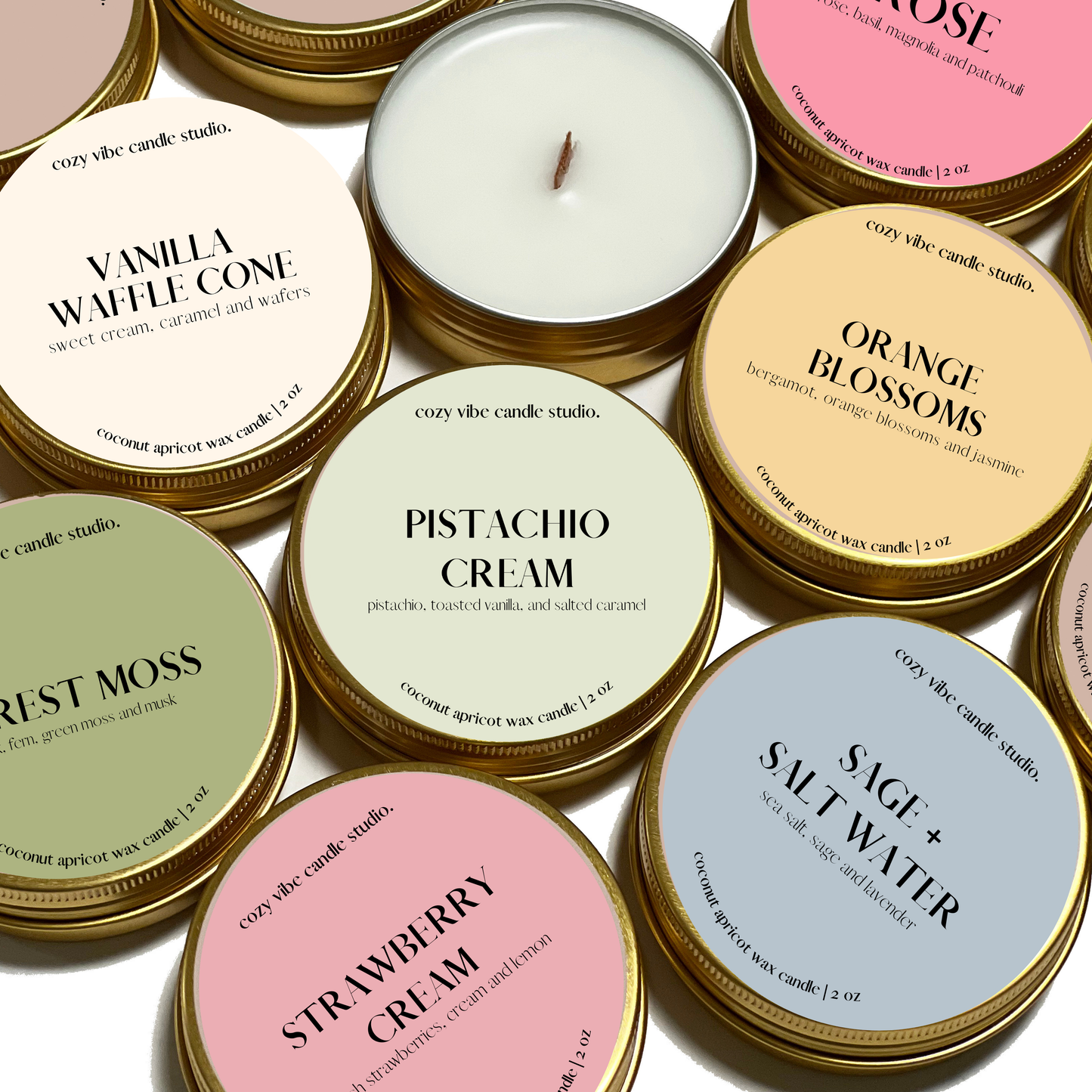 Sage + Salt Water | 2oz Travel Candle