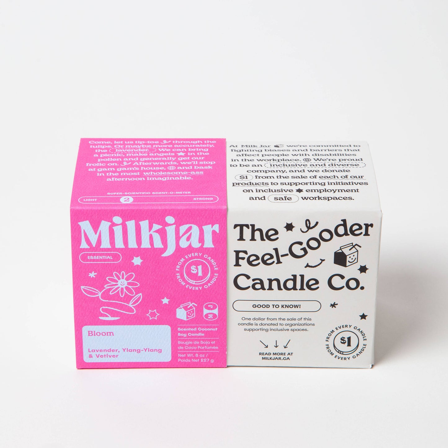 Milk Jar - Bloom Candle
