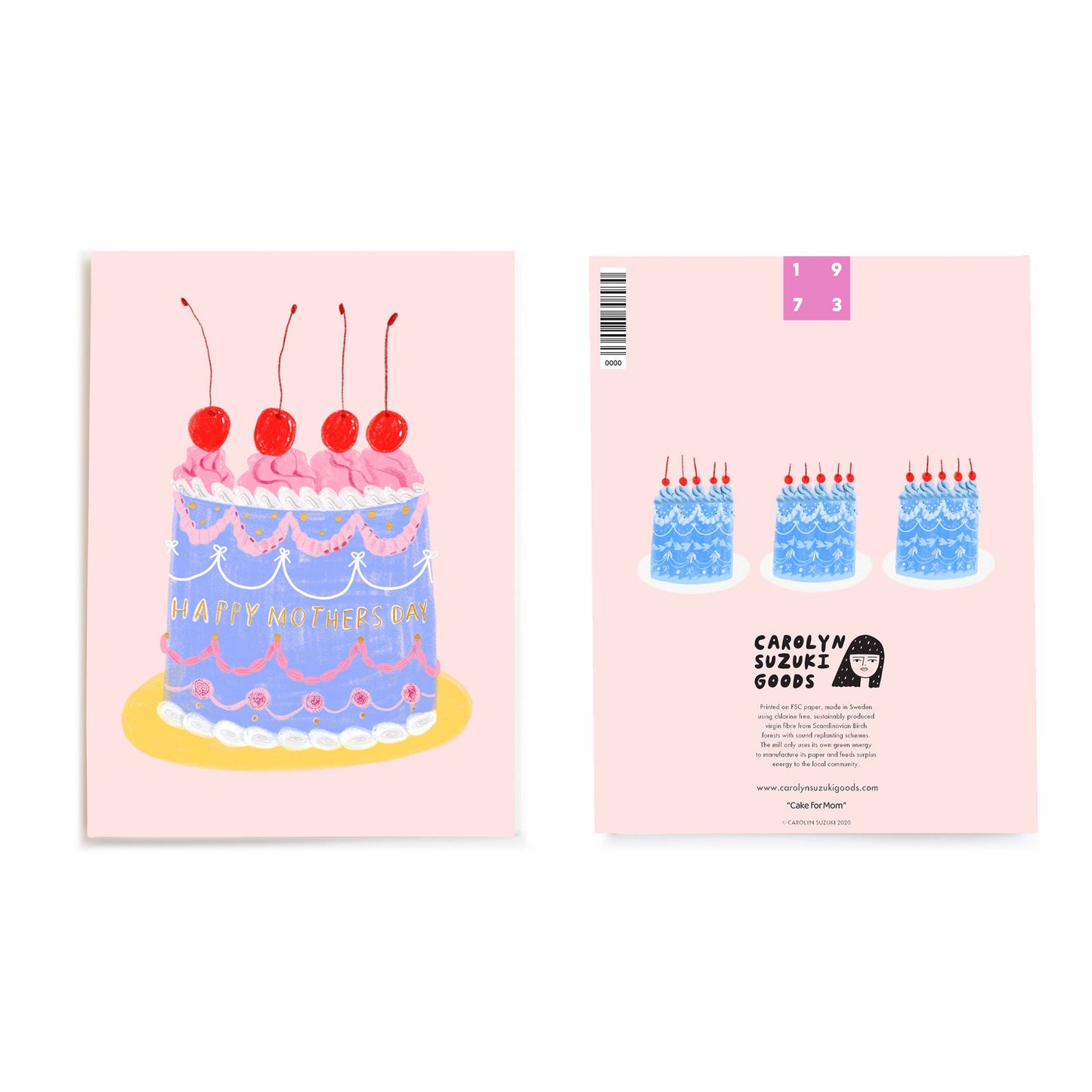 CAKE FOR MOM Card