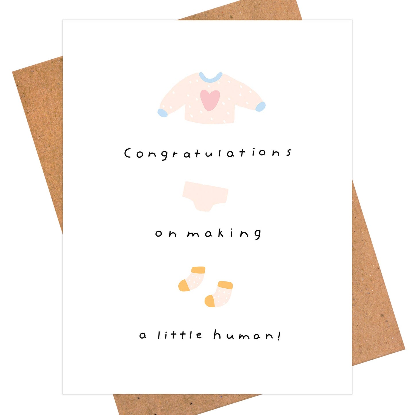Little Human Card, New Baby Card