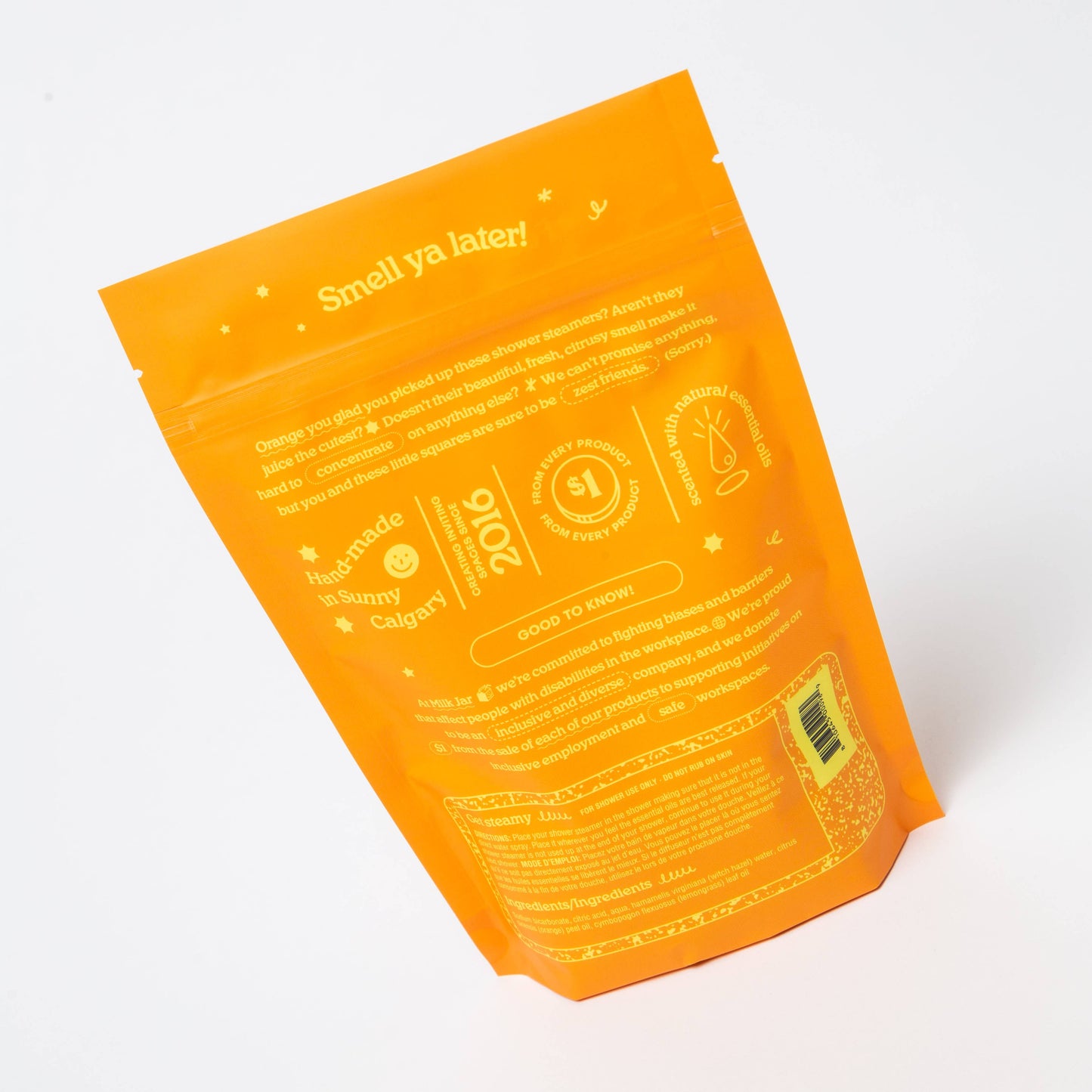 Milk Jar - Citrus Shower Steamers