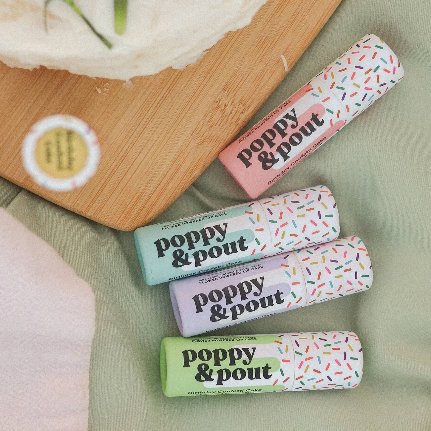 Pink Confetti Cake Lip Balm