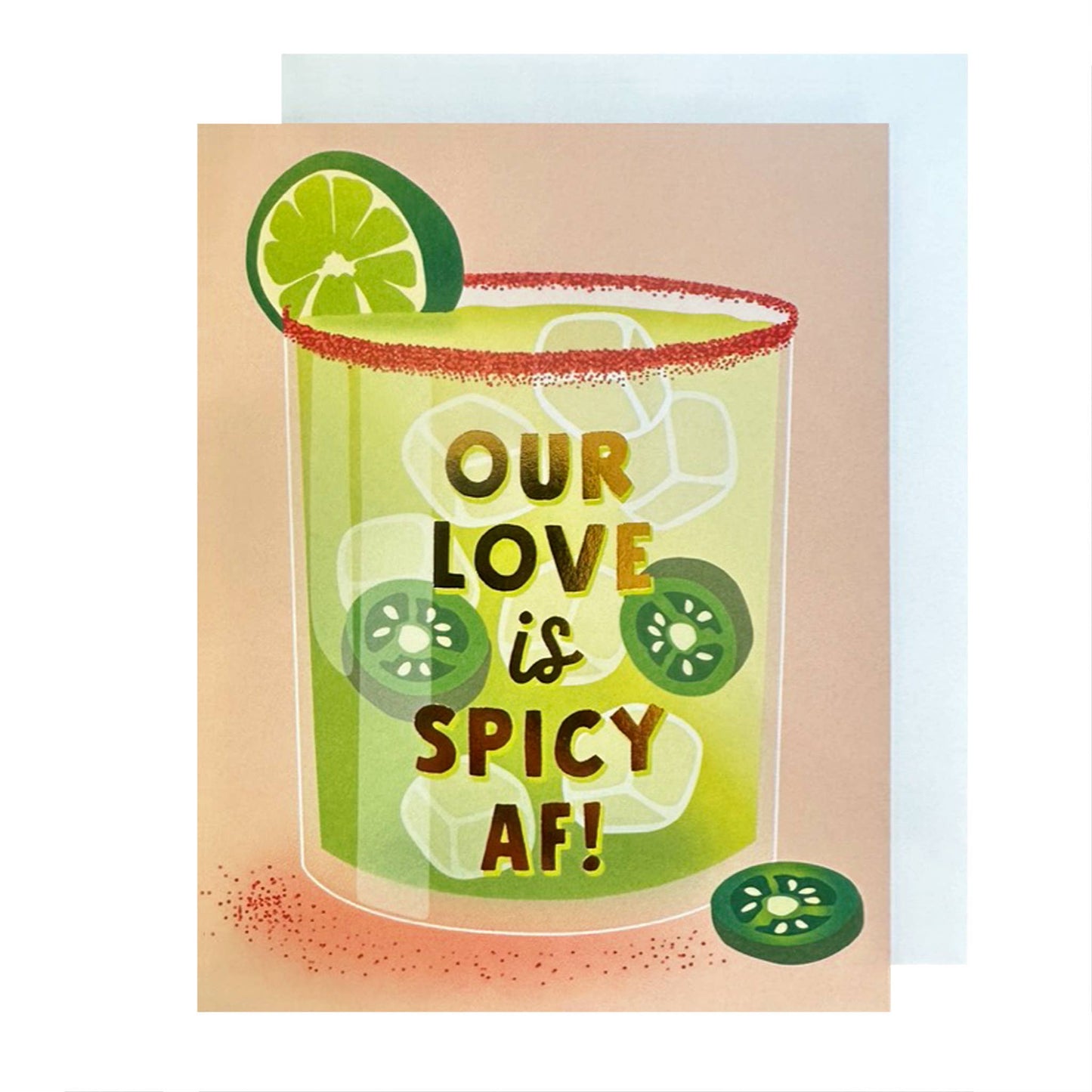 Spicy Love Margarita Greeting Card