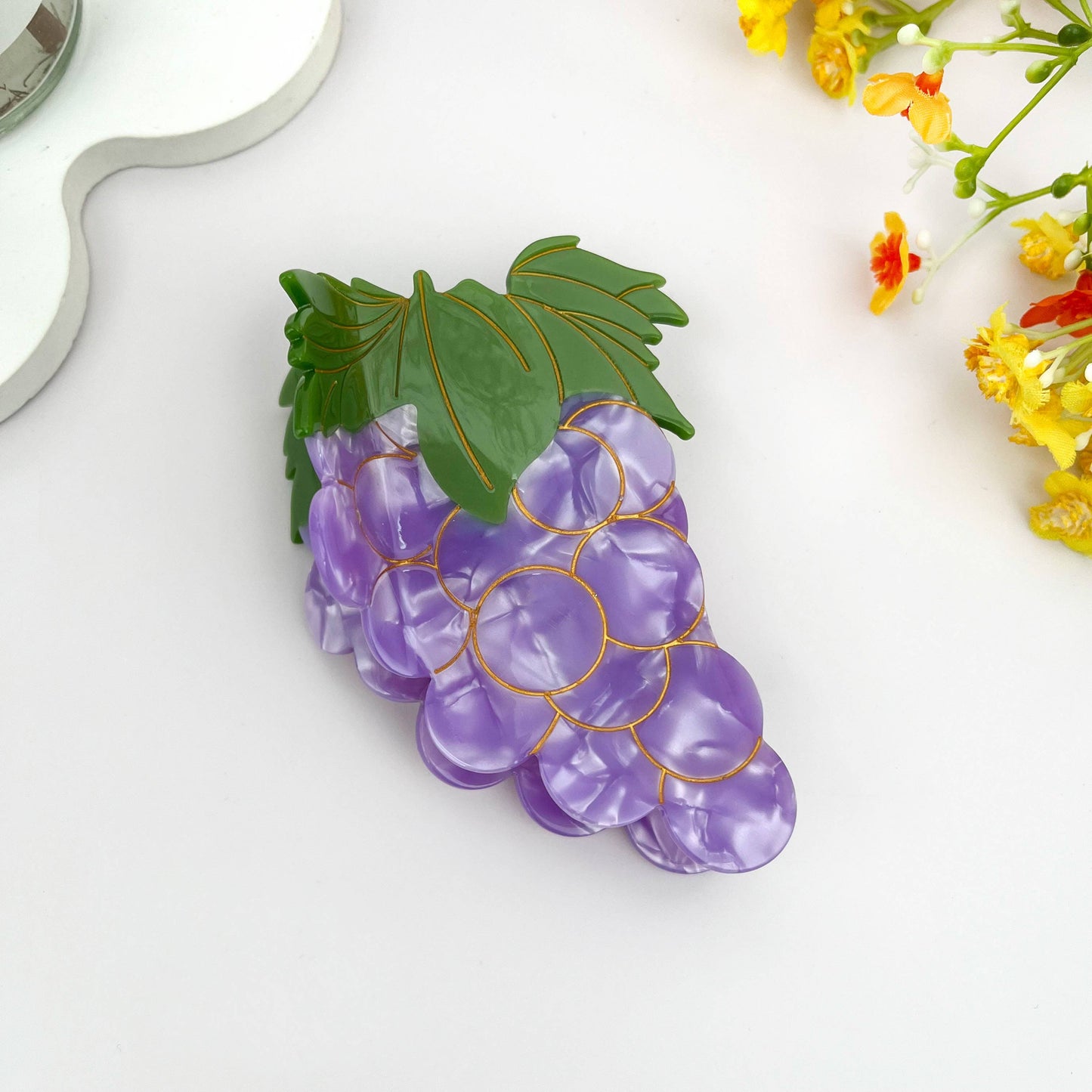 Grape Hair Claw Clip