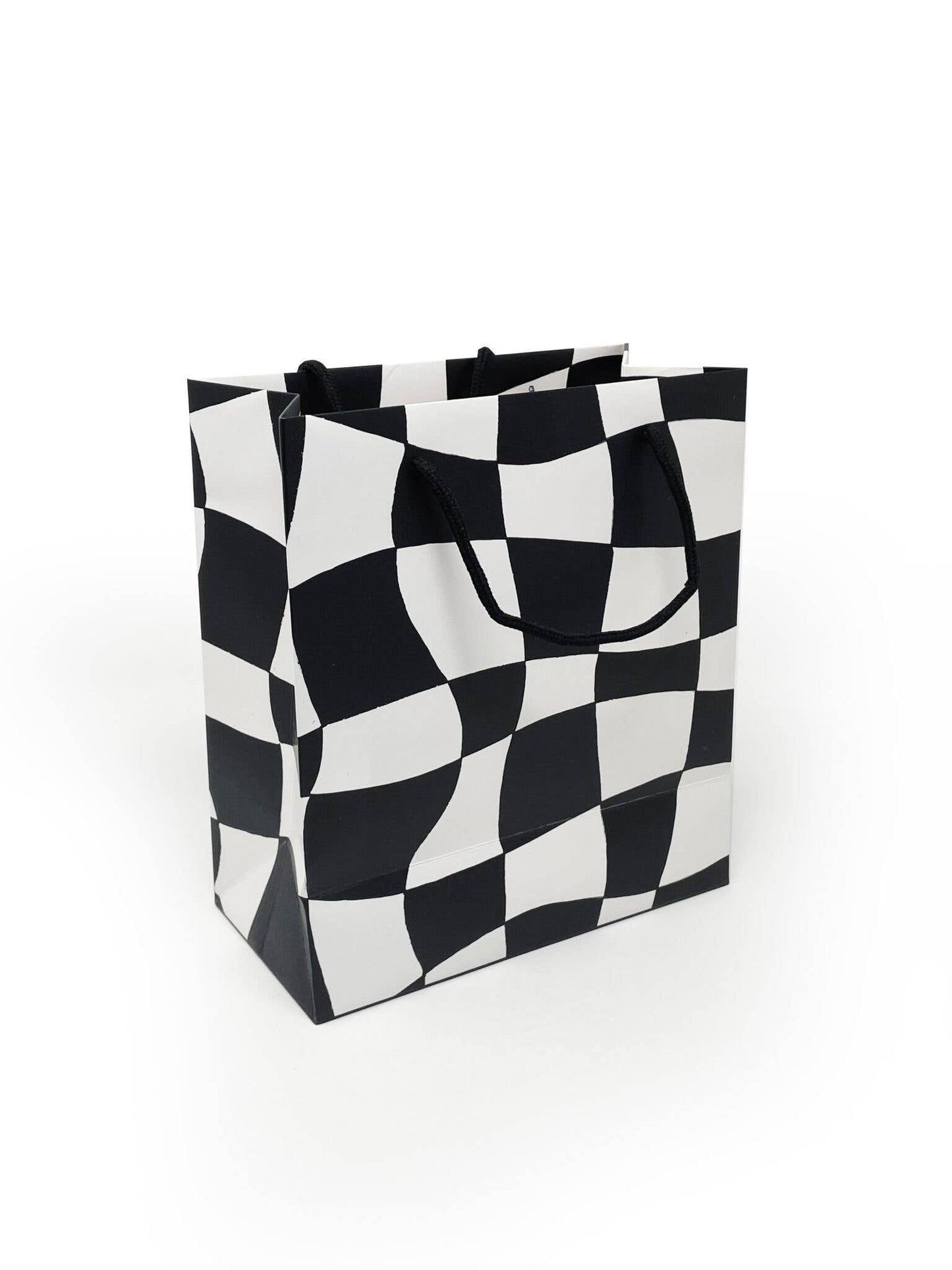 Warped Check Gift Bag
