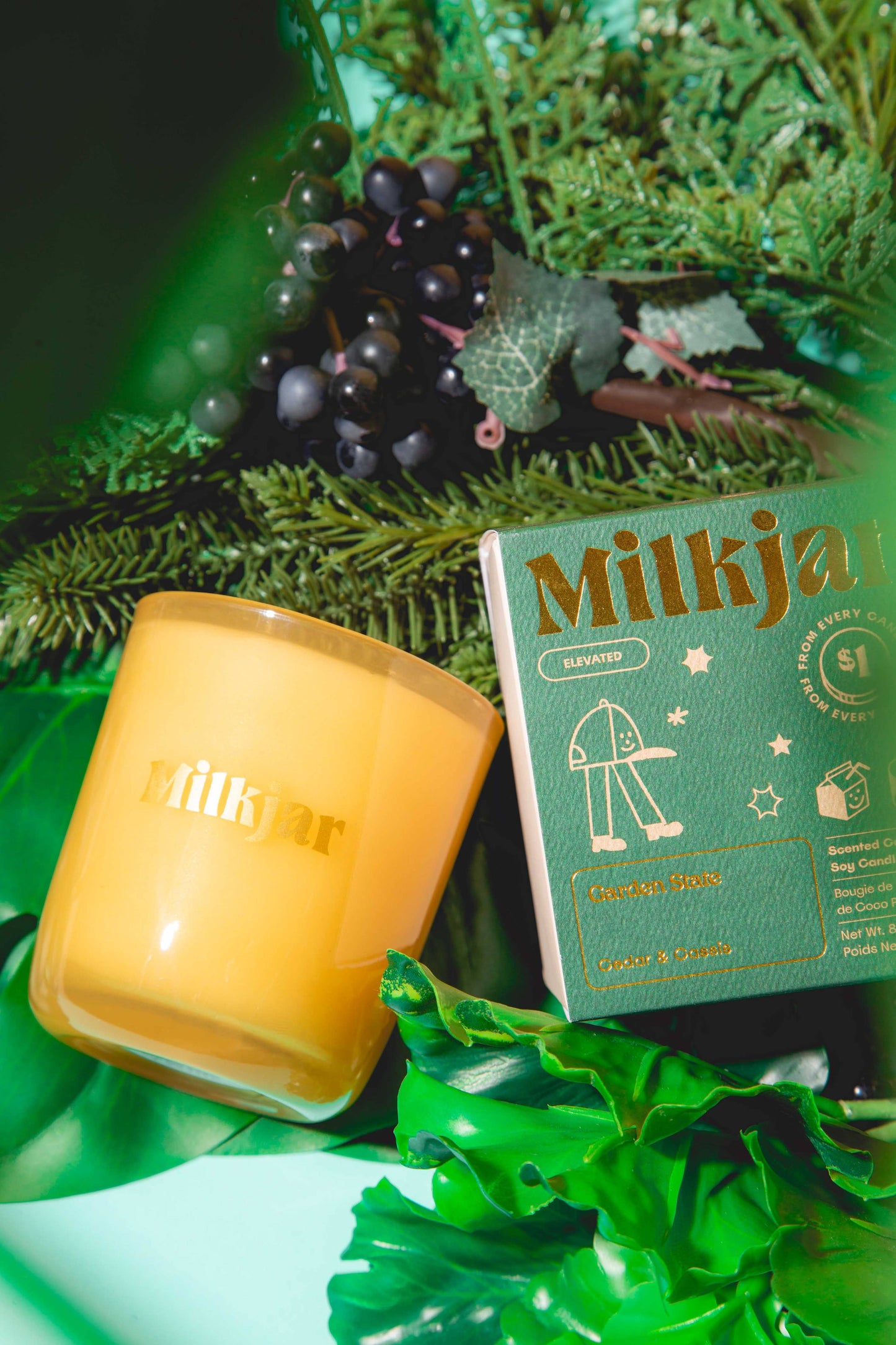 Milk Jar - Garden State Candle