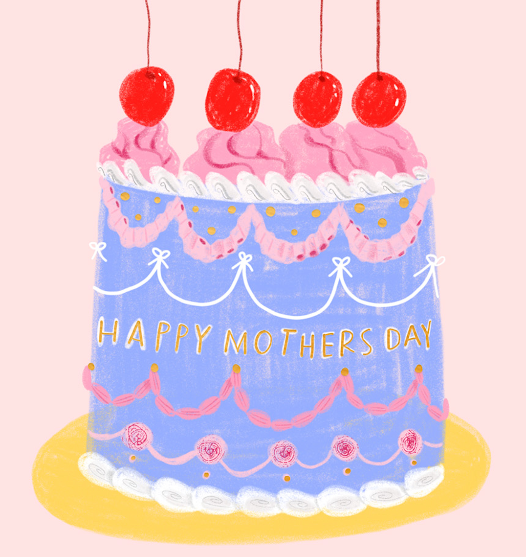 CAKE FOR MOM Card