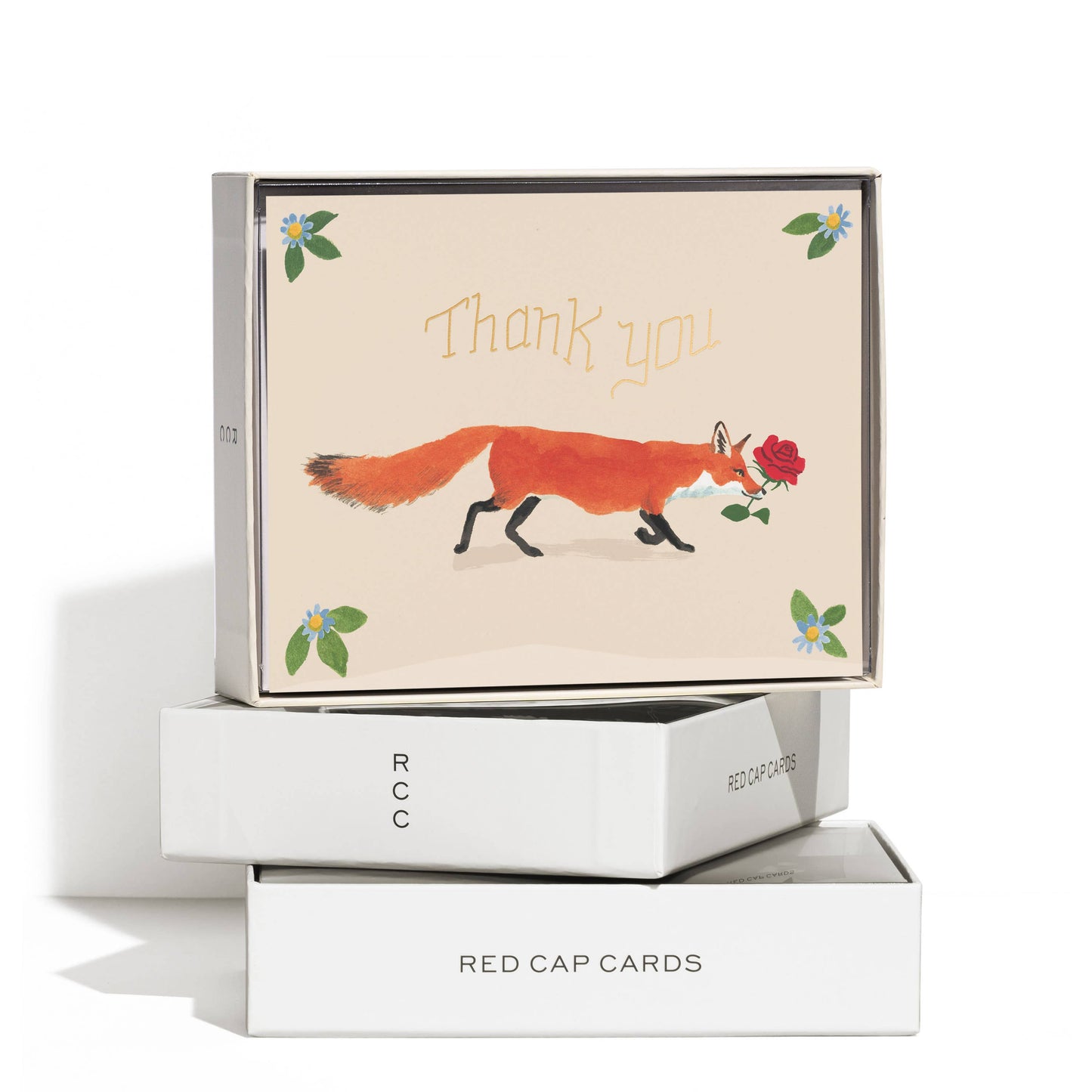 Thanks Fox thank you greeting card: Singles