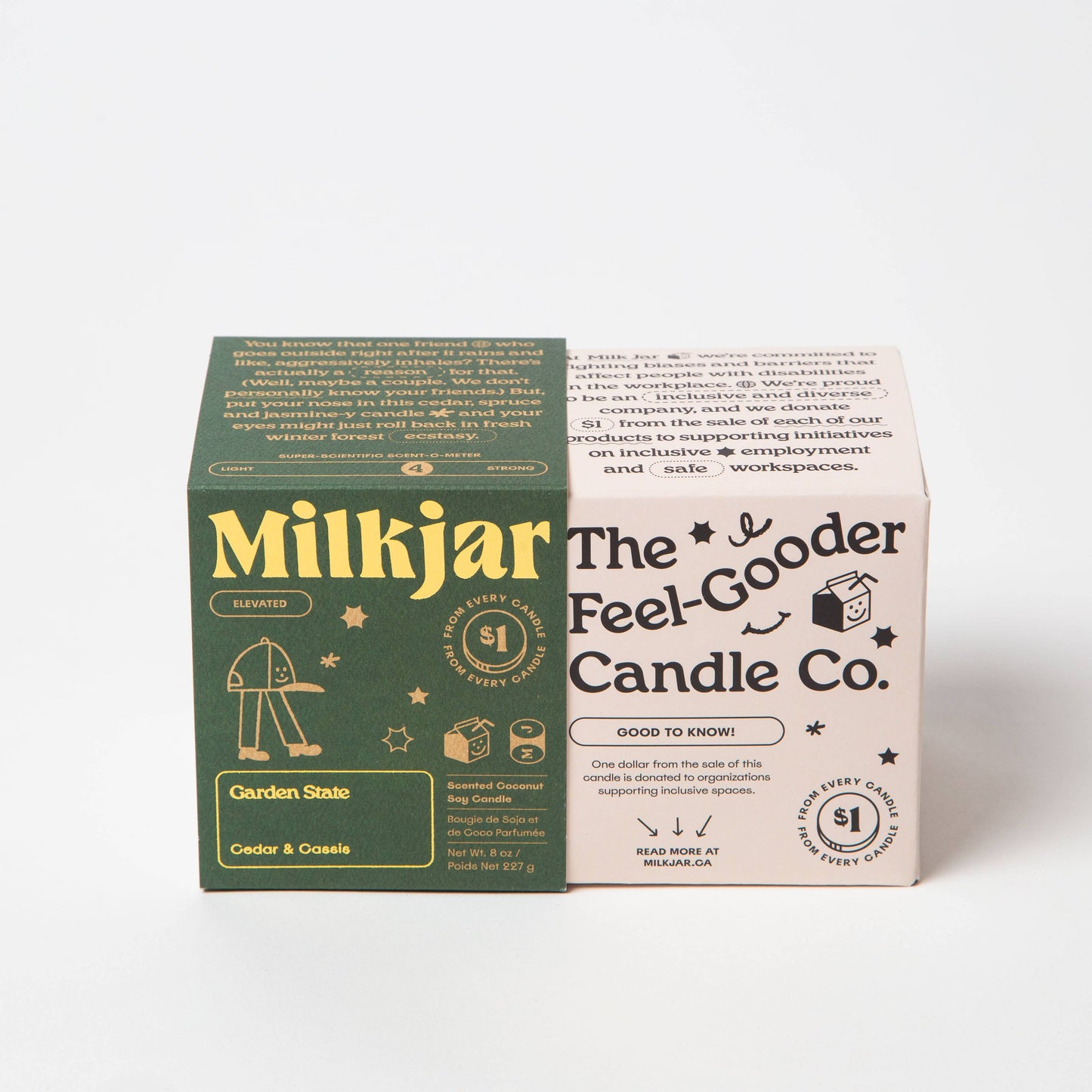 Milk Jar - Garden State Candle
