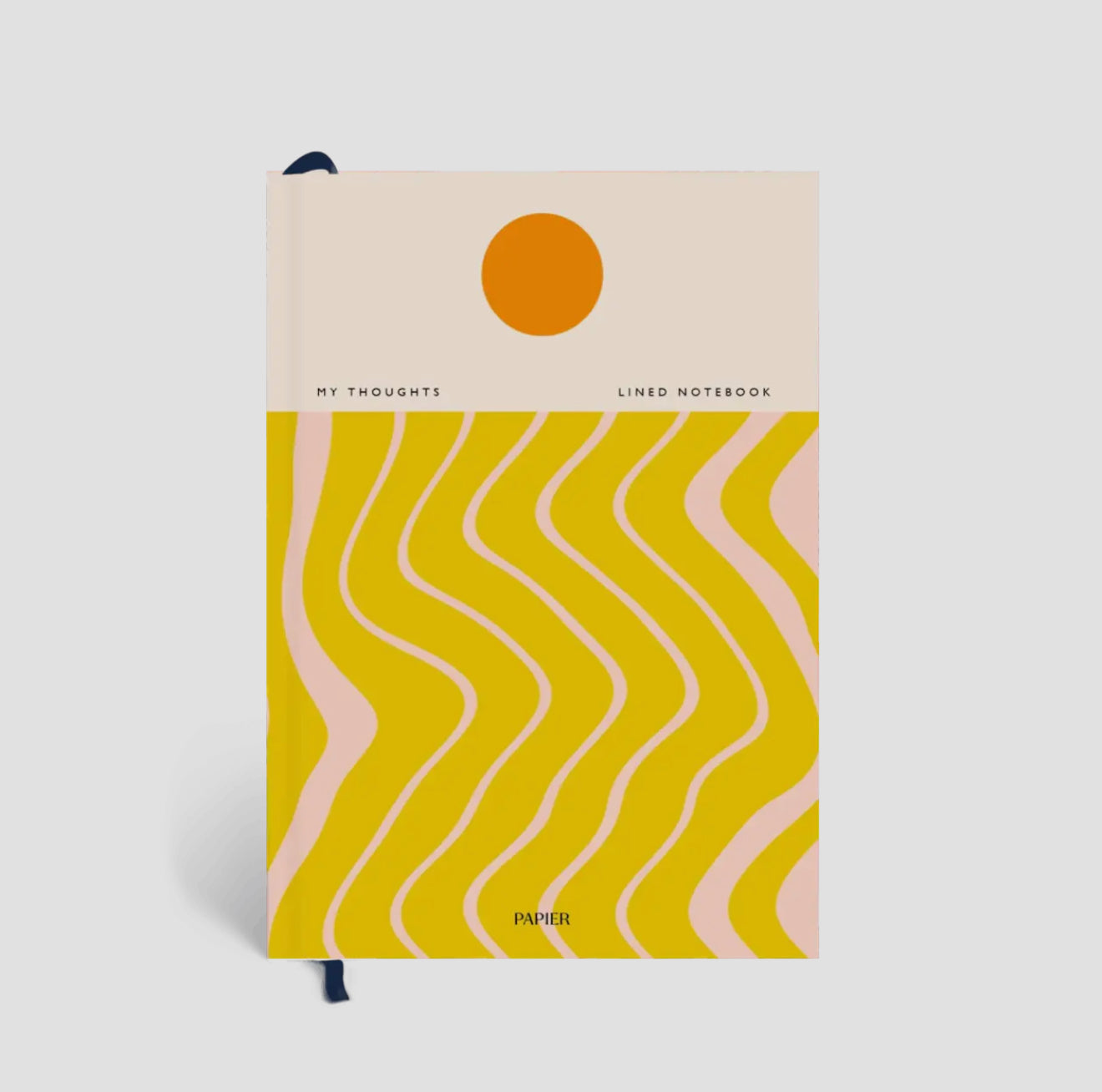 Beach Towel Yellow Lined Notebook