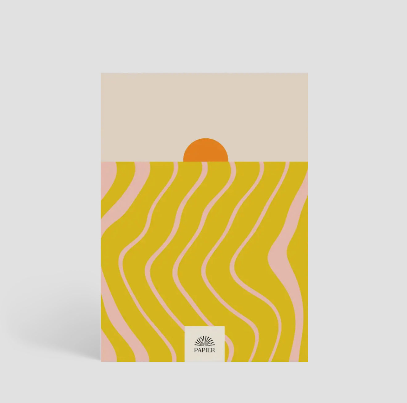 Beach Towel Yellow Lined Notebook