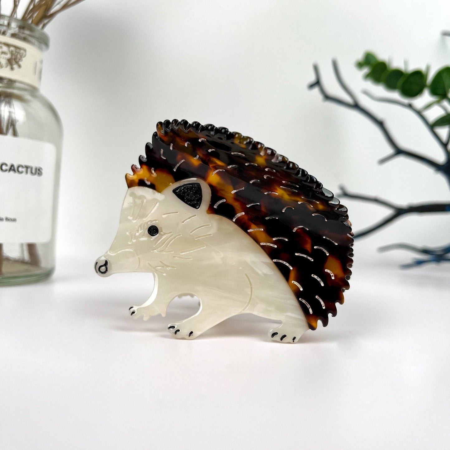 Hedgehog Hair Claw Clip