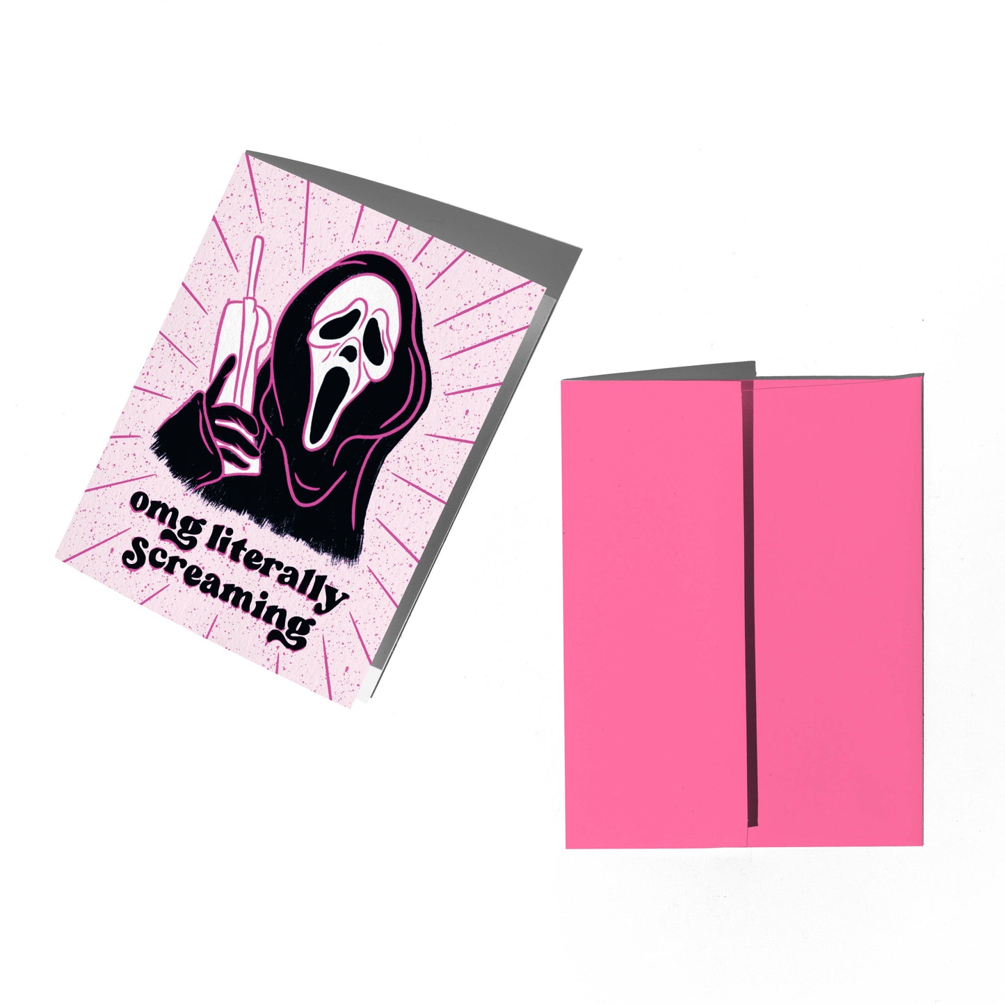 Scream Greeting Card