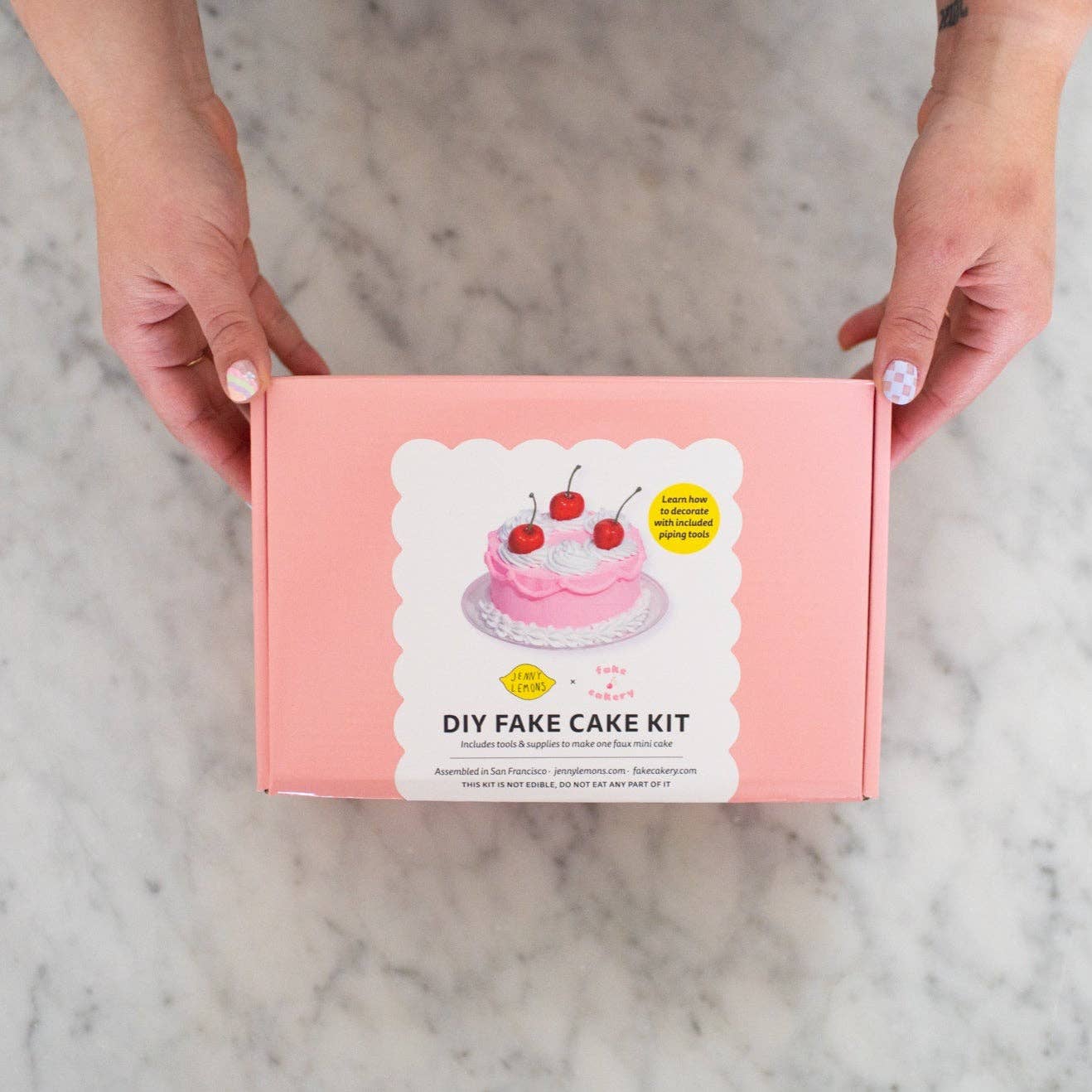 Pink Cherry Fake Cake DIY Craft Kit