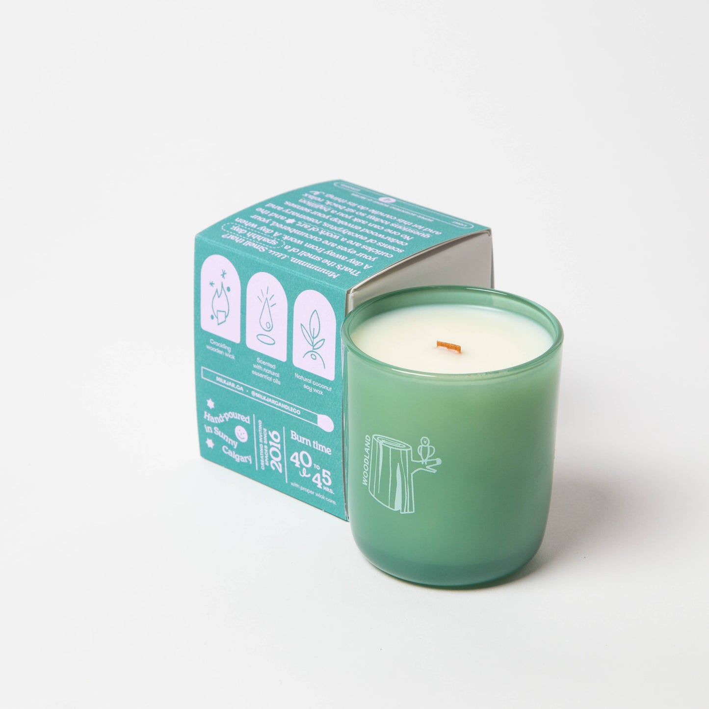 Milk Jar - Woodland Candle