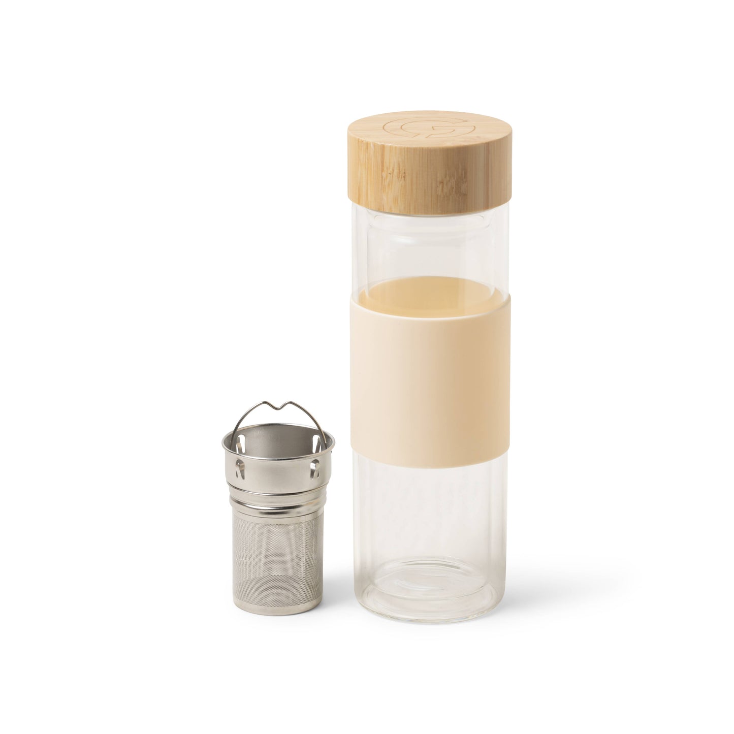 Tea Infuser Tumbler - Cream