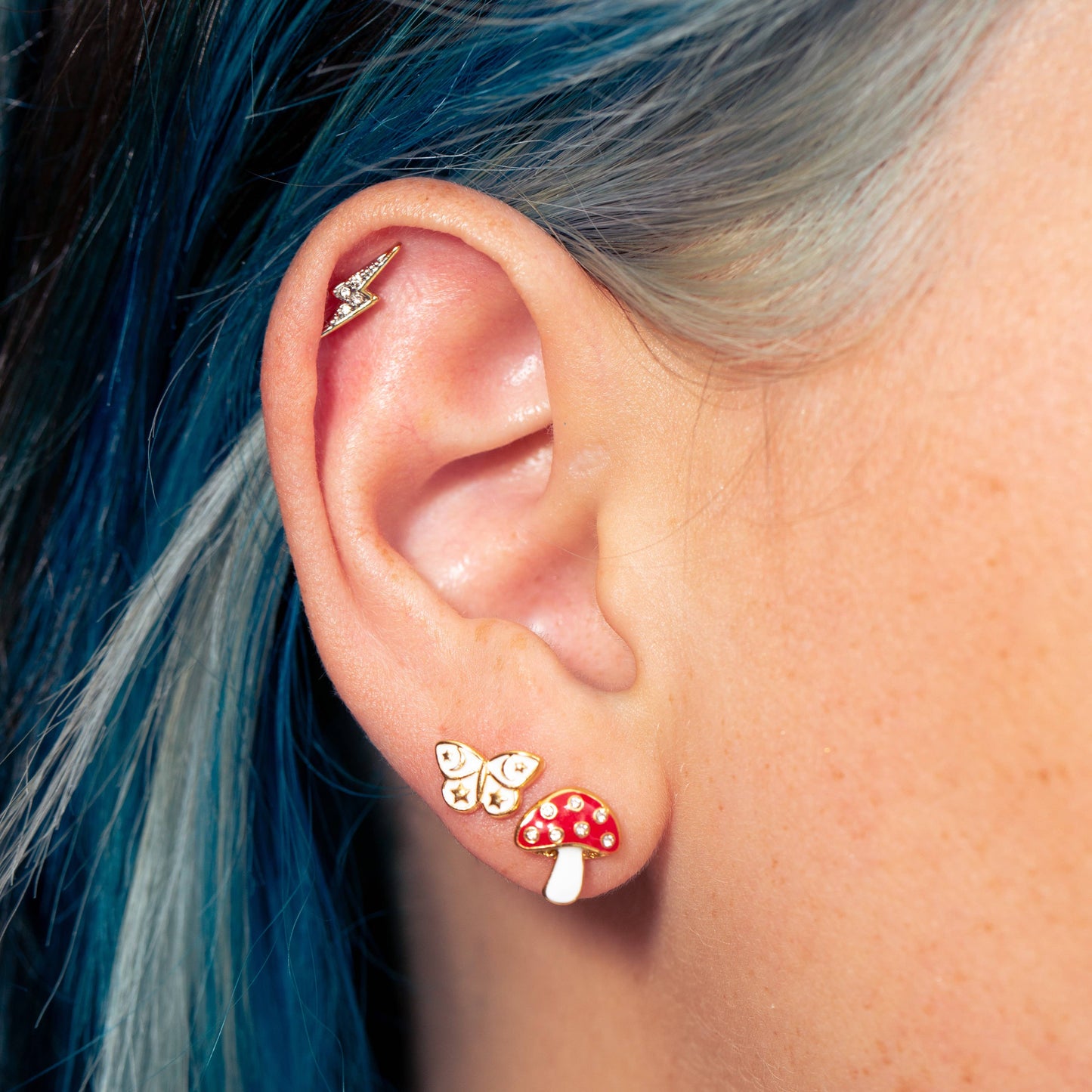 Mushroom Sparkle Earrings