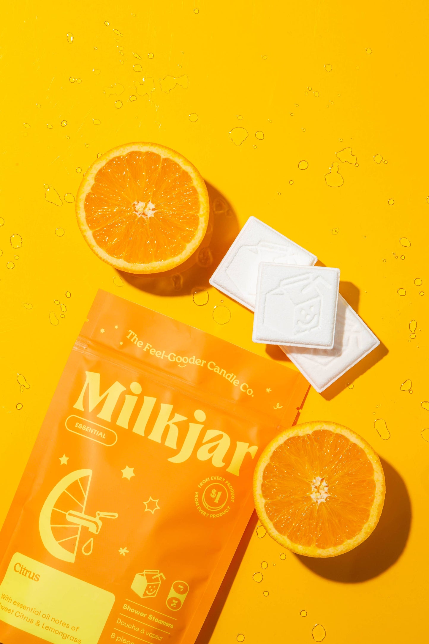 Milk Jar - Citrus Shower Steamers