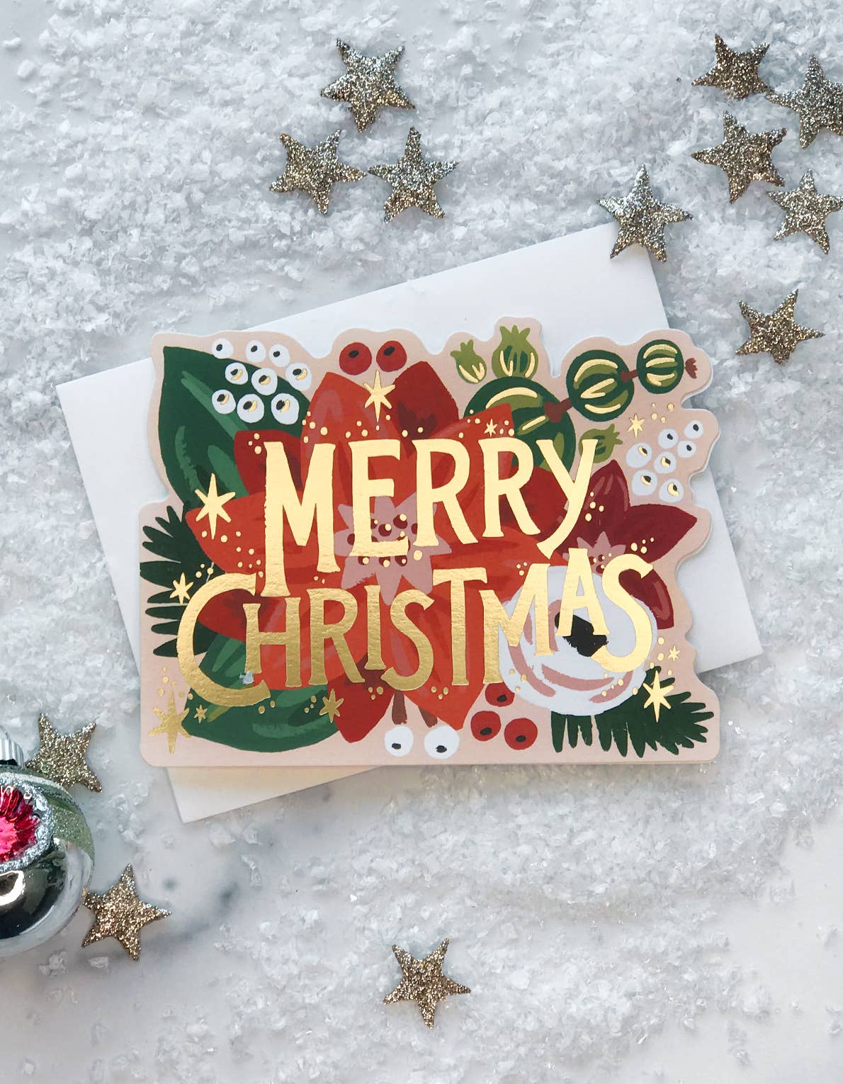 Poinsettia Card - Boxed Set of 8