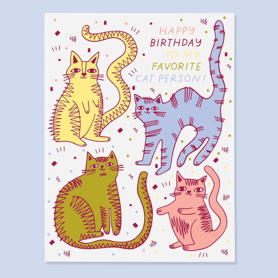 Cat Person Card