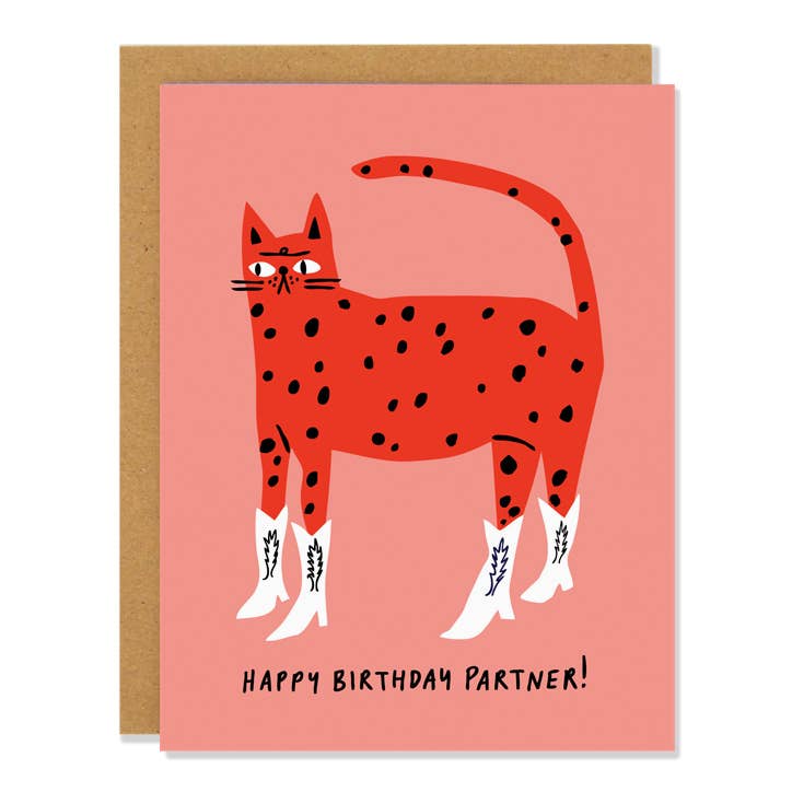 Cowboy Kitty Card