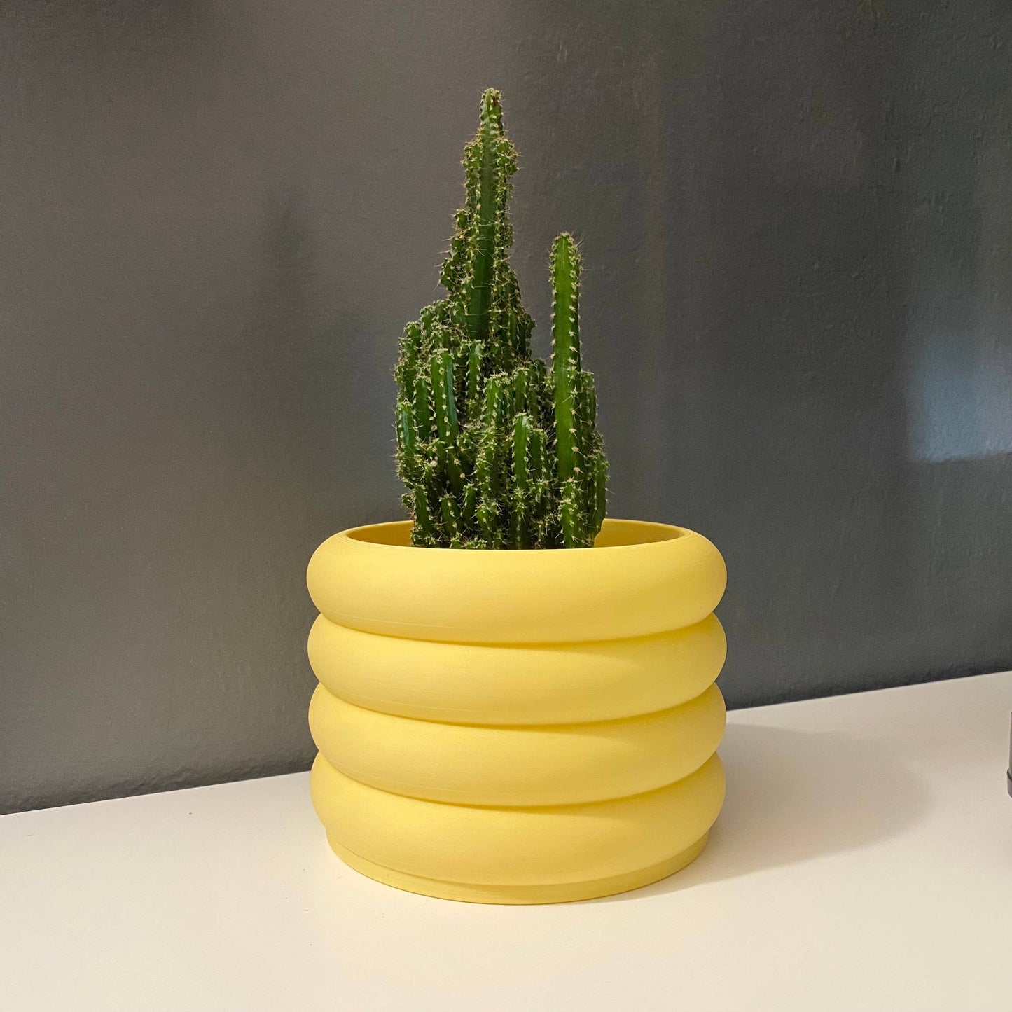 Yellow Bubble Plant Pot