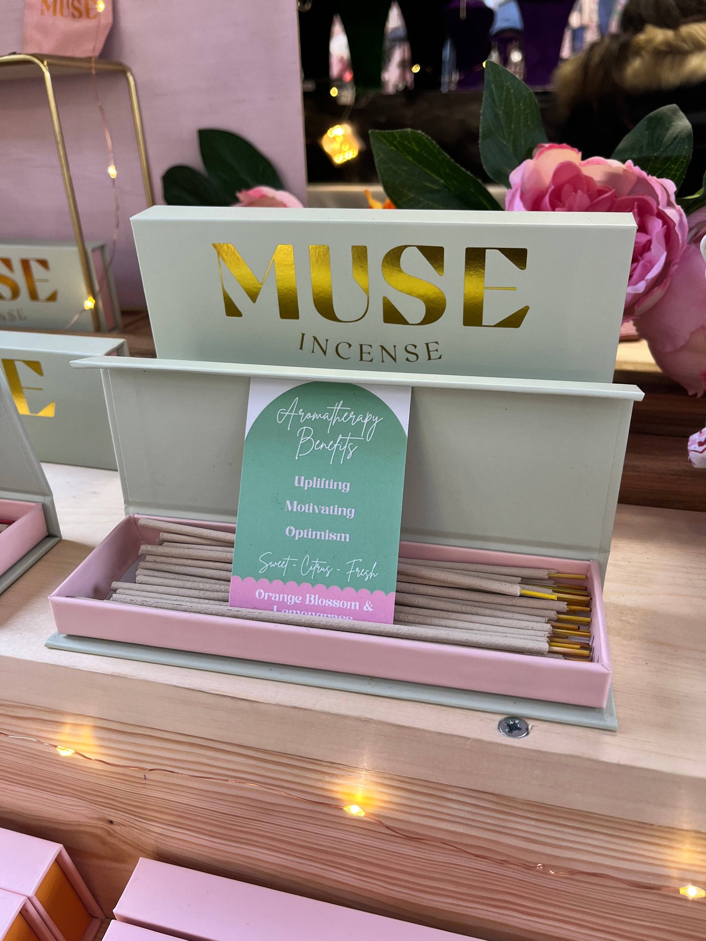 Orange and Lemongrass Incense - Muse Natural Incense Box