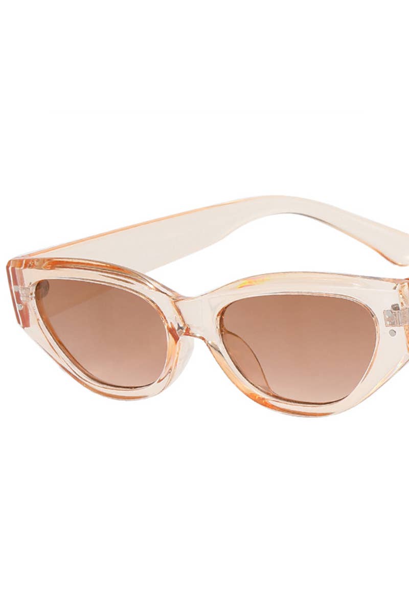 Almond Sunglasses - Clear Champagne