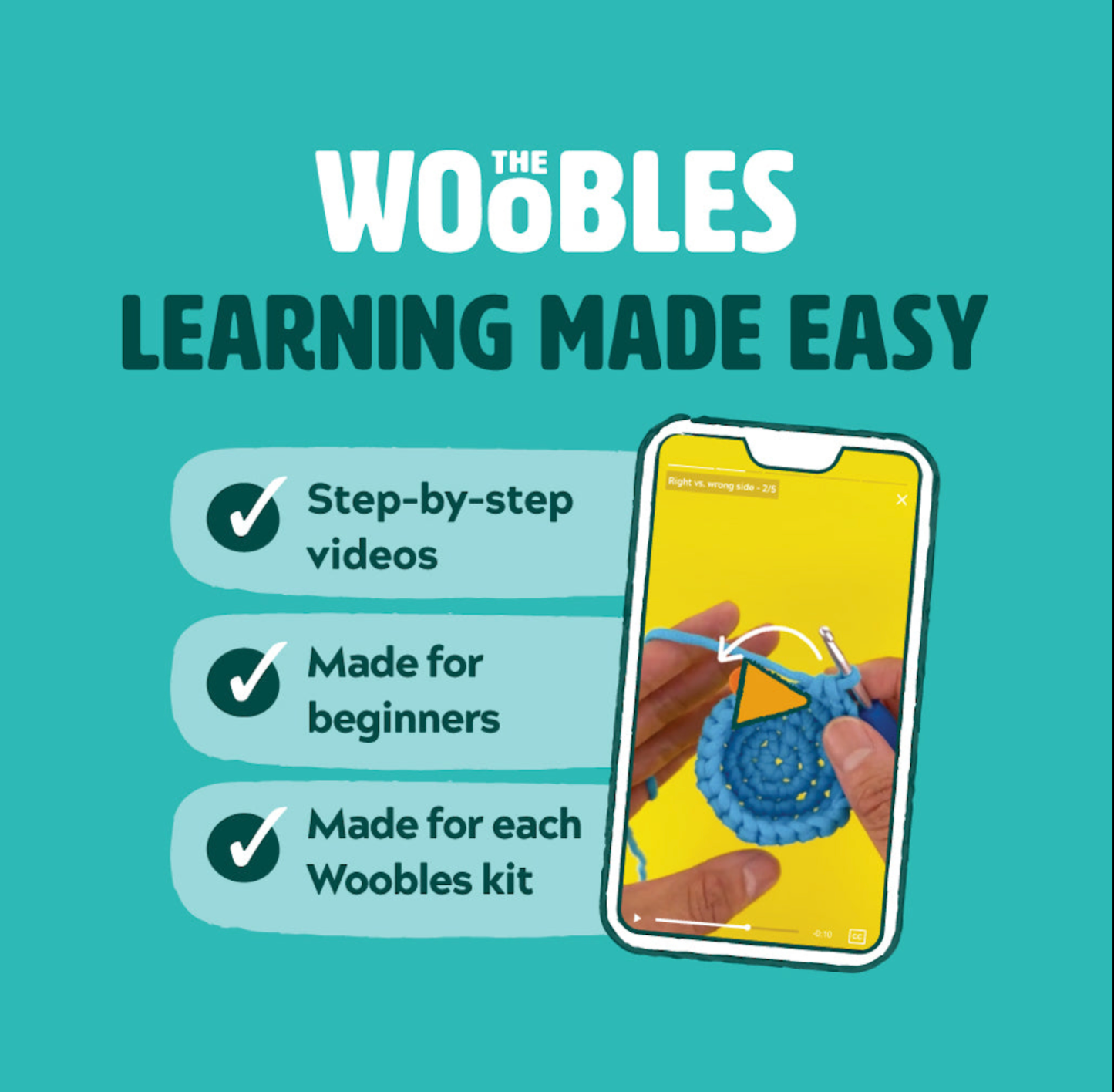 The Woobles - Tanya the Tiger Beginner Crochet Kit