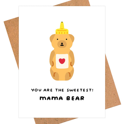 Mama Bear Honey Greeting Card
