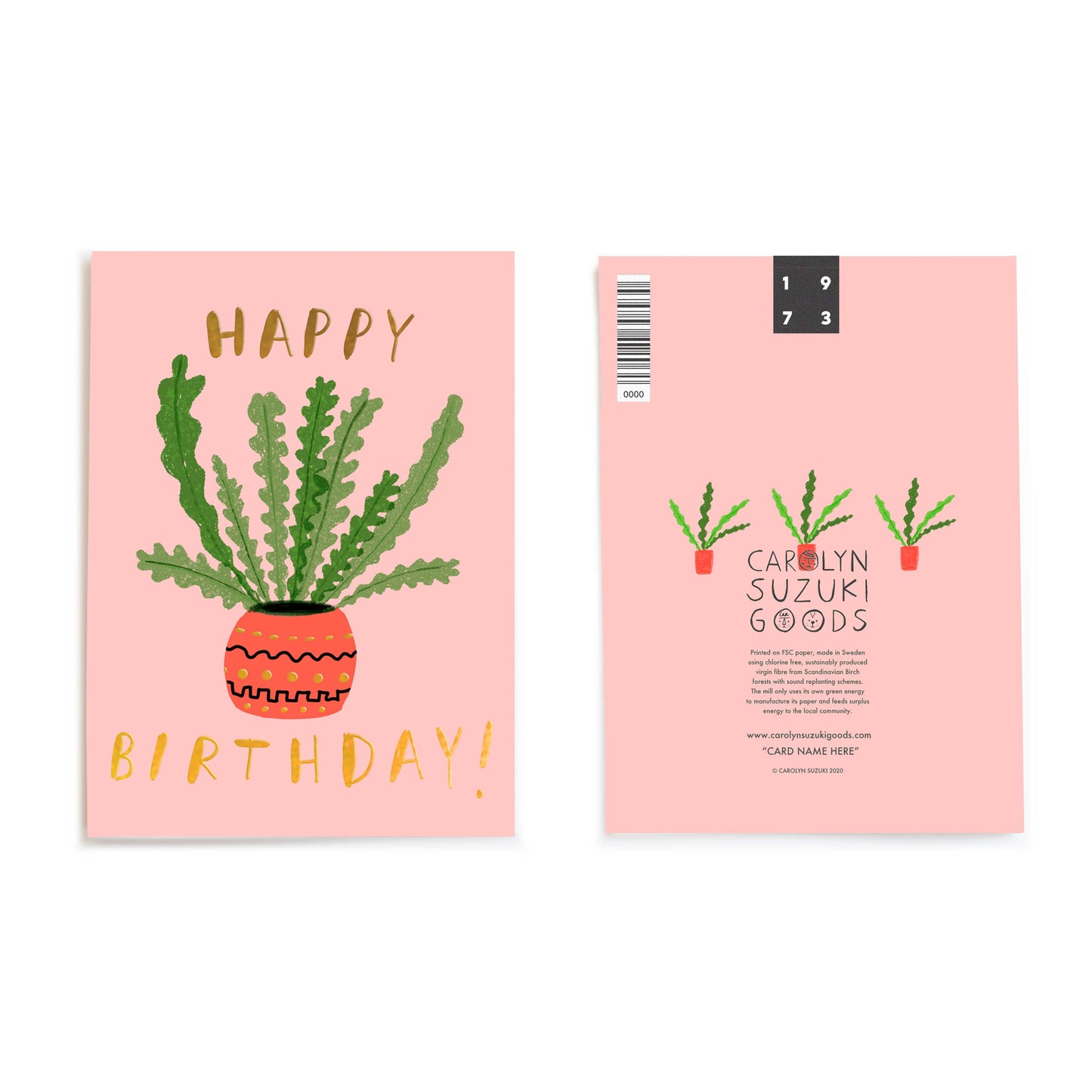 Cactus Birthday Card