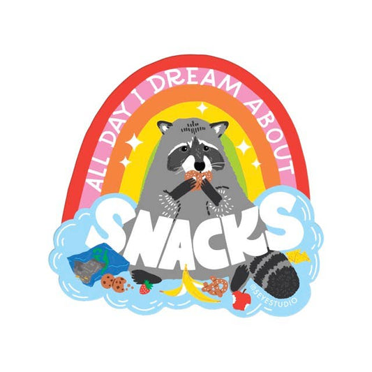 All Day I Dream About Snacks Sticker