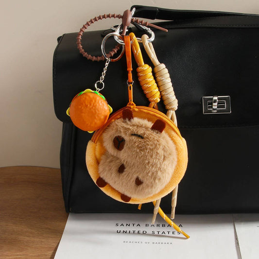 Capybara Coin Bag Charm Keychain
