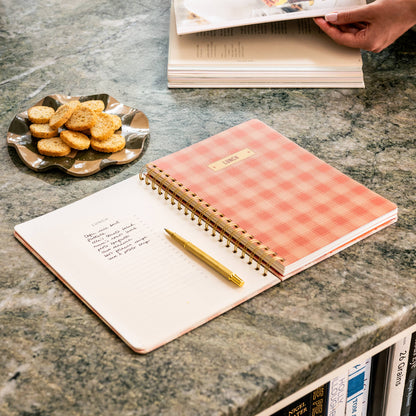 Guided Recipe Journal- Lobster Gingham