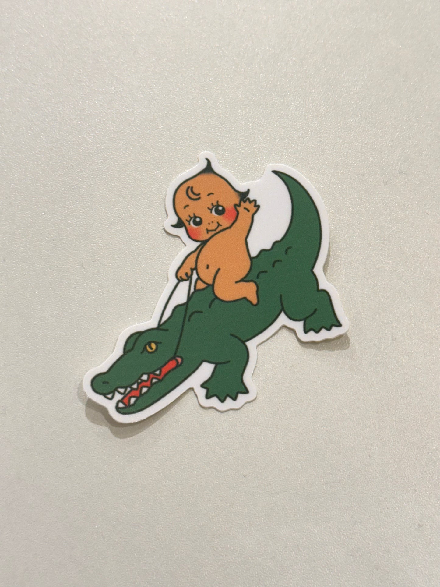 Kewpie Gator Sticker by Ali