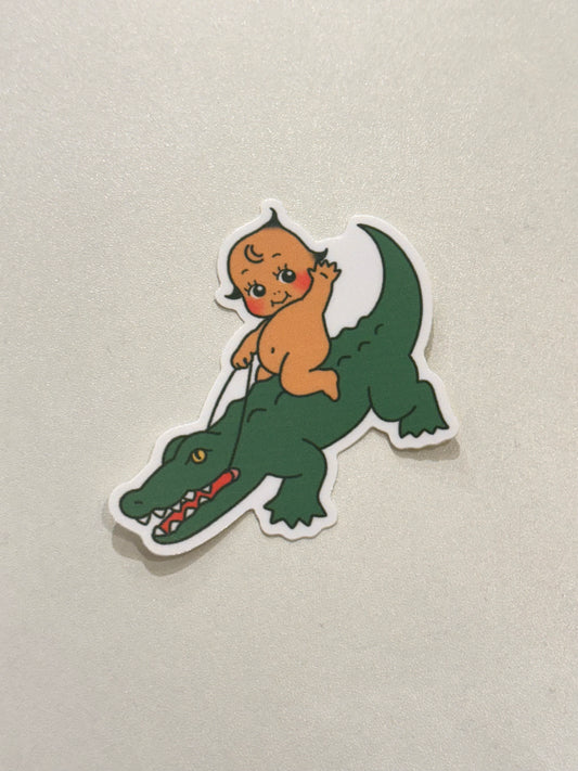 Kewpie Gator Sticker by Ali