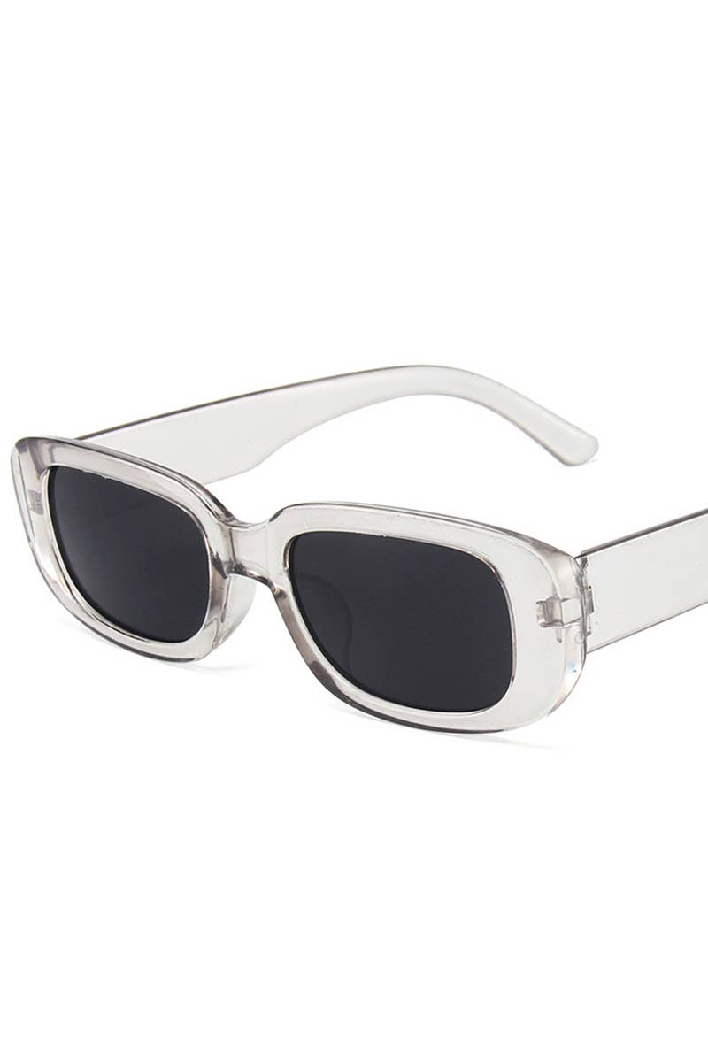 Rectangle Sunglasses - Clear