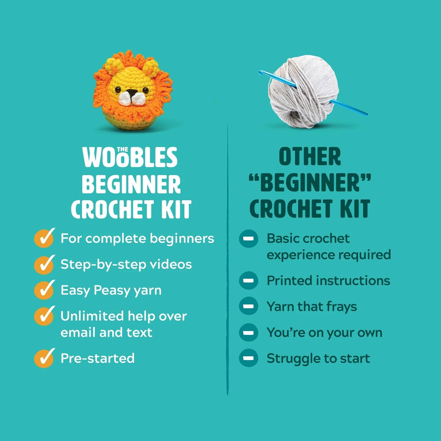 The Woobles - Bjorn the Narwhal Beginner Crochet Kit