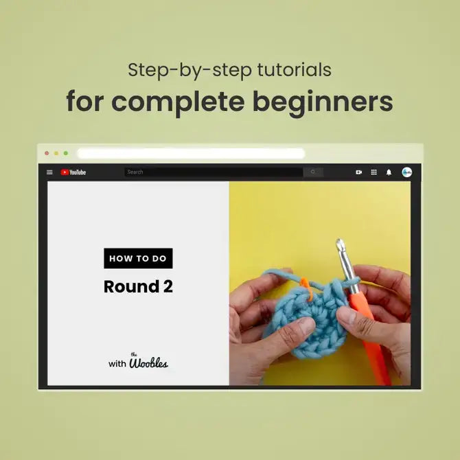The Woobles - Bjorn the Narwhal Beginner Crochet Kit